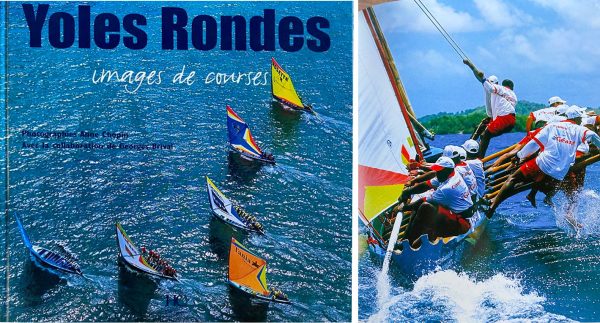 Tour de yoles rondes de Martinique en course 