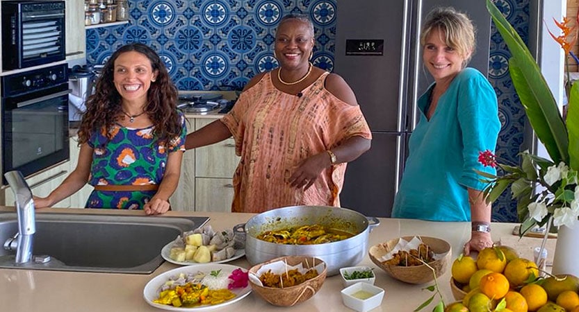 You are currently viewing Cours et atelier cuisine créole à domicile en villa, lors de vos vacances en Martinique