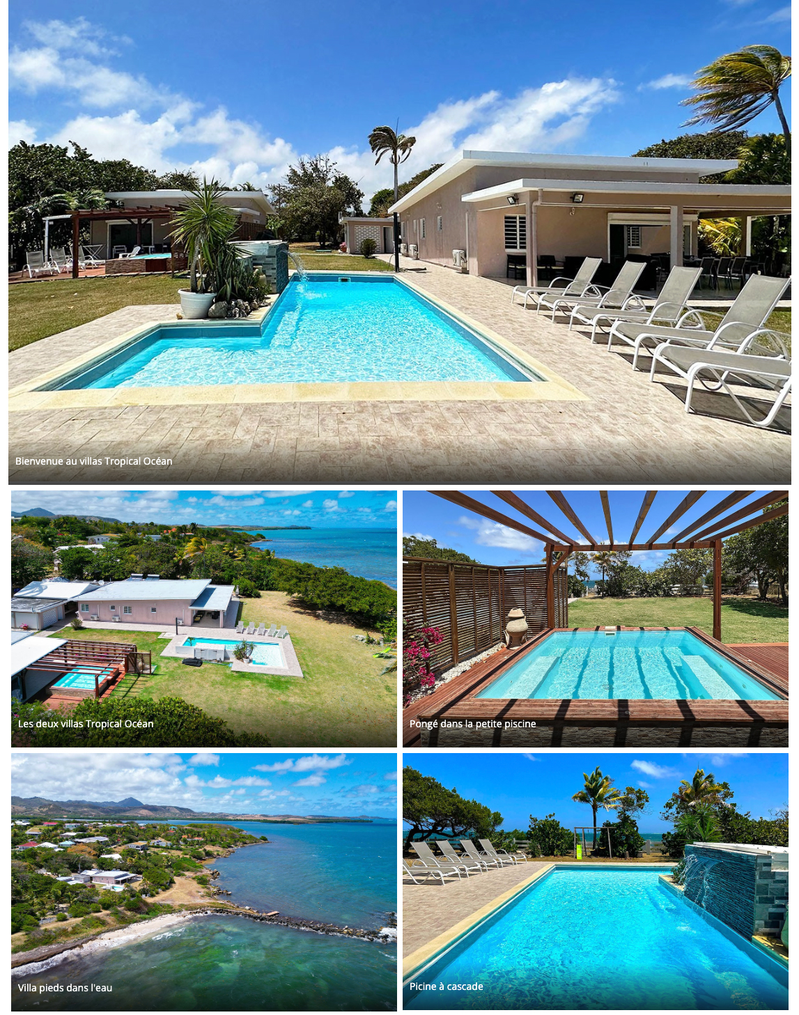 villa bord de mer Martinique