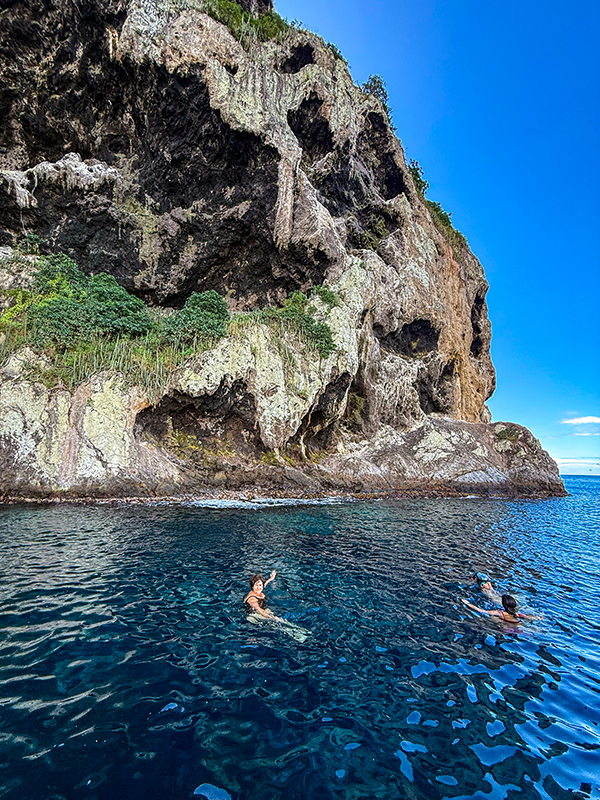 Baignade au rocher du Diamant