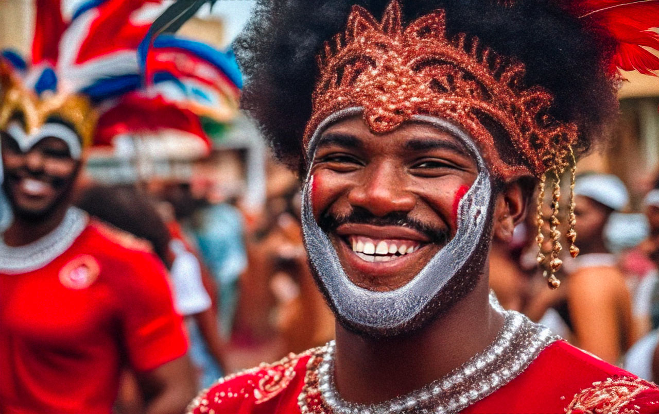 Carnaval rouge et Noir Martinique
