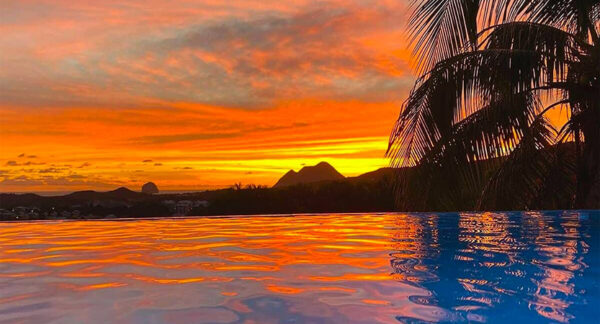 coucher de soleil en Martinique