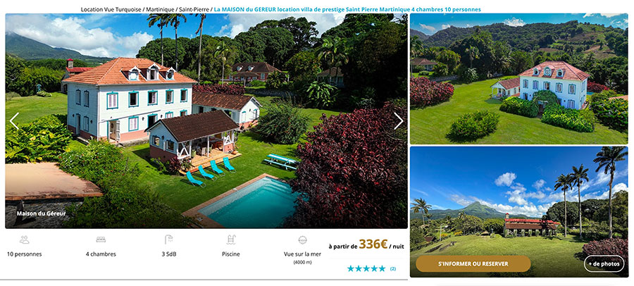 Maison du Géreur Saint Pierre Martinique