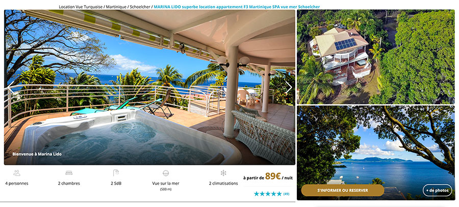 Marina Lido location Schoelcher Martinique