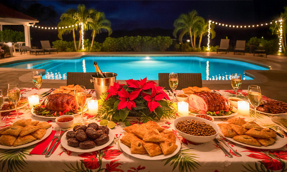 Table de Noel en Martinique
