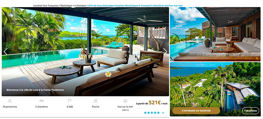 Villa atlantique Martinique