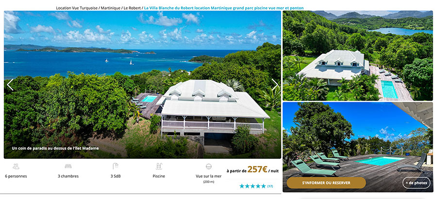 Villa blanche du Robert Martinique