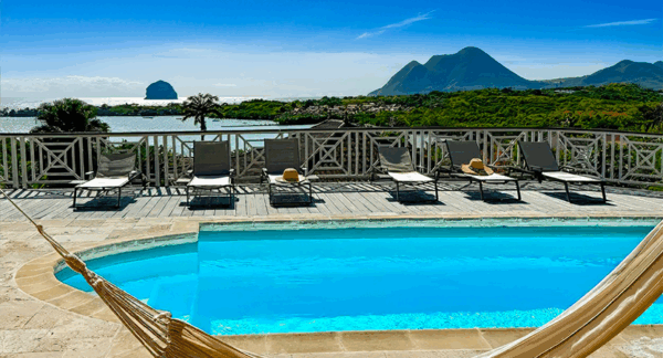 Le diamant Martinique vue rocher