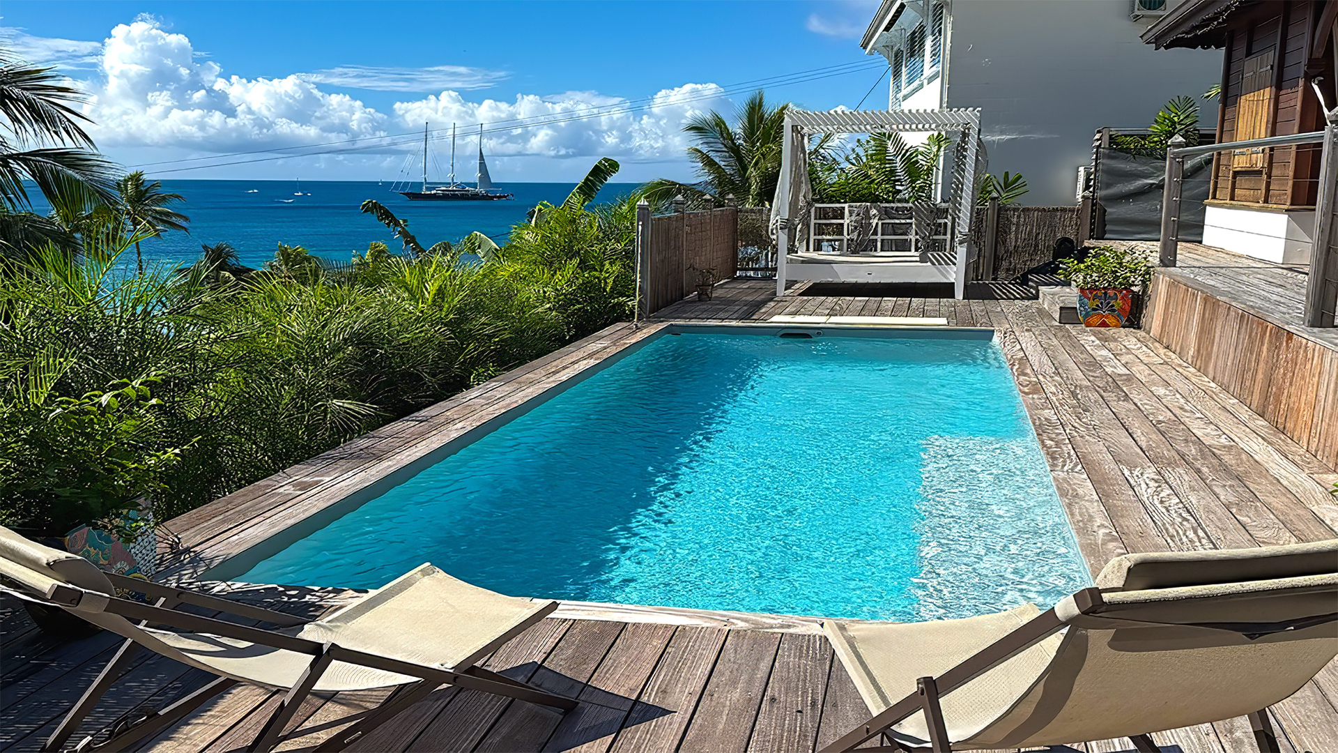 Exemple de villa avec vue mer en Martinique sur Location Villa Martinique.fr